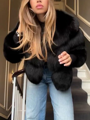 Black Faux Fur Jacket