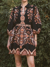 Ethnic Bohemian Print Pocket Dress