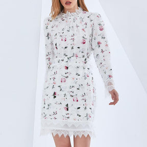 Elegant Floral Mini Dress