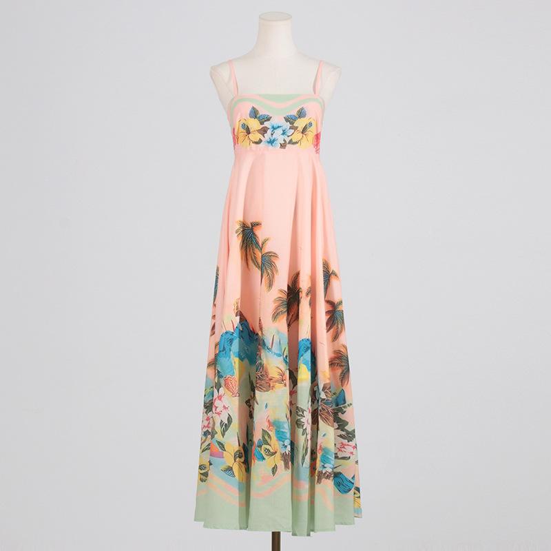 Strapless Print Dress